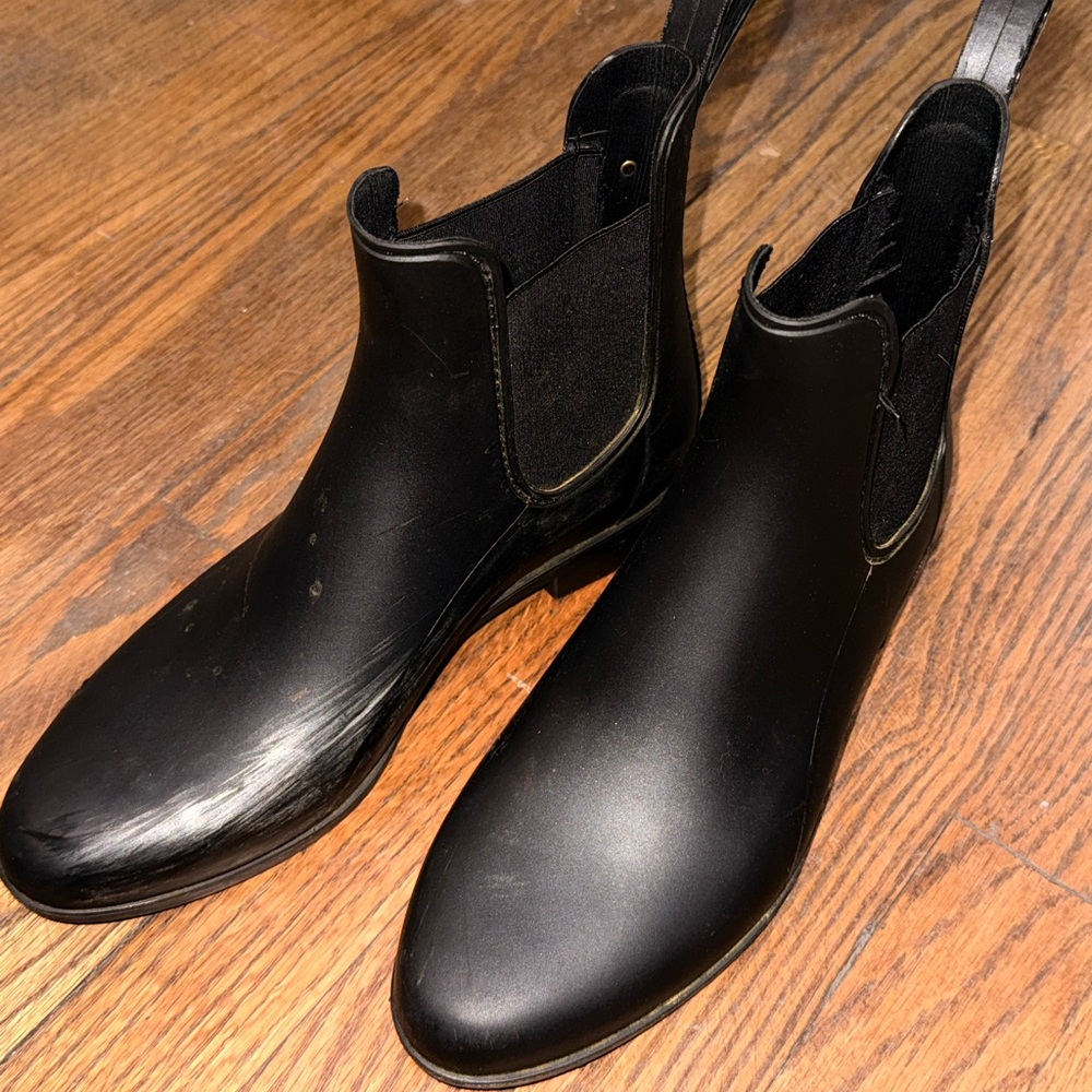 Michael Kors Black Leather Ankle Boots